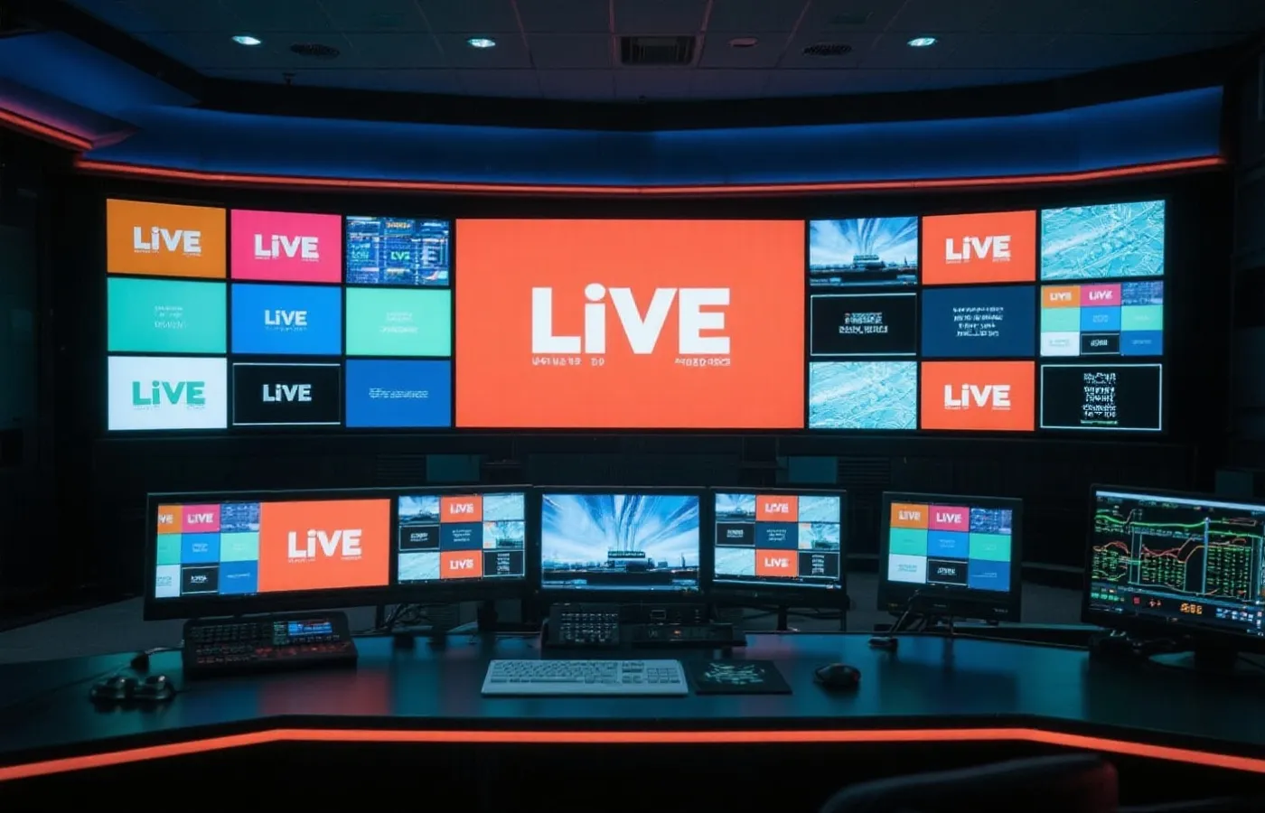 直播控制室示意图